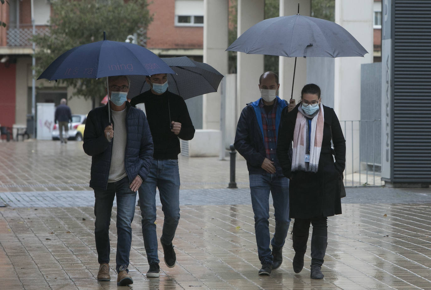 Lluvia en la ciudad de Valencia