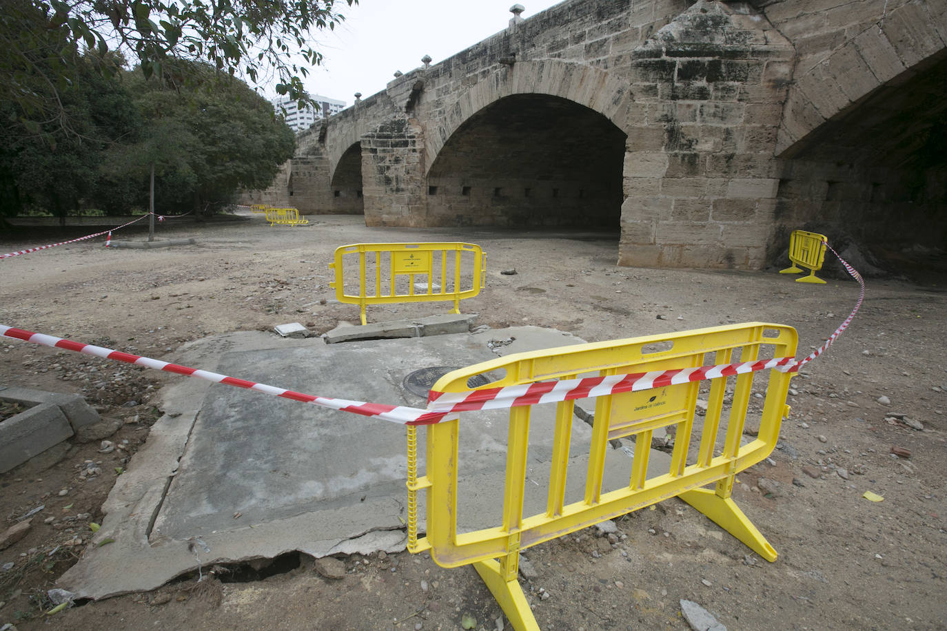 Fotos: Daños tras las lluvias en el cauce del río Turia