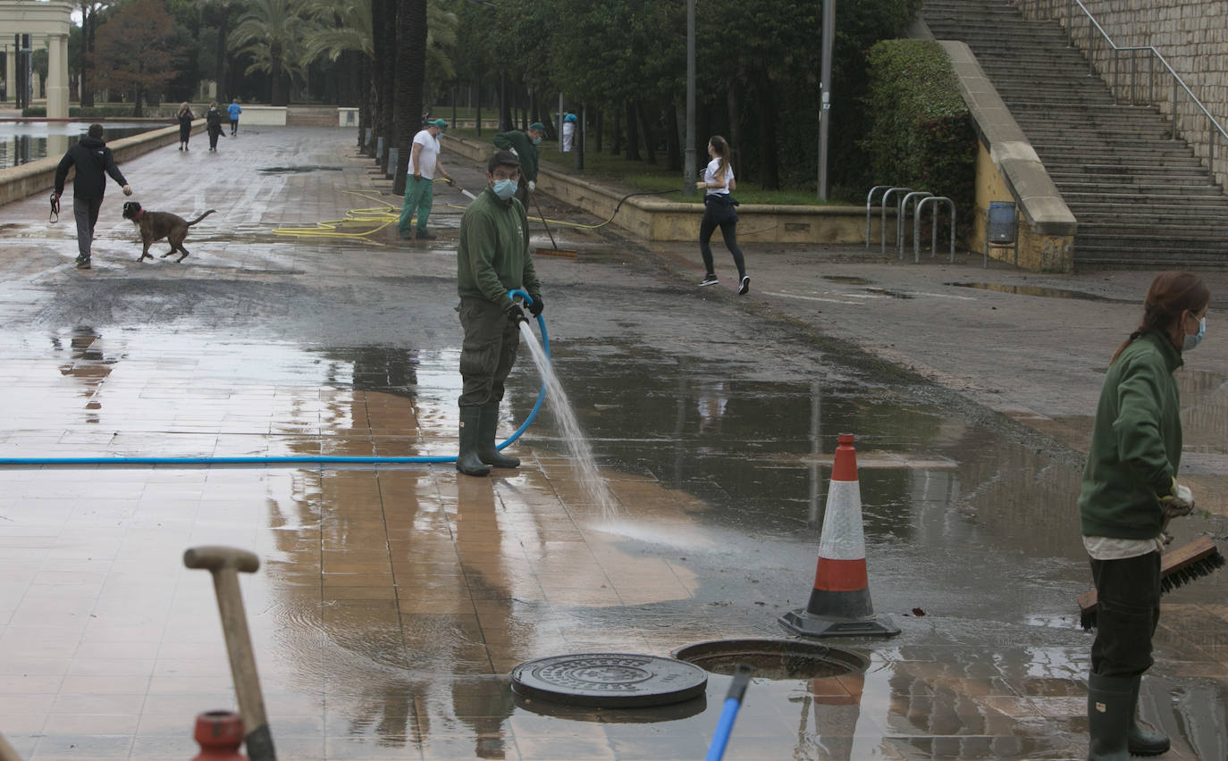 Fotos: Daños tras las lluvias en el cauce del río Turia