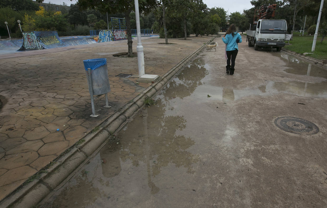 Fotos: Daños tras las lluvias en el cauce del río Turia