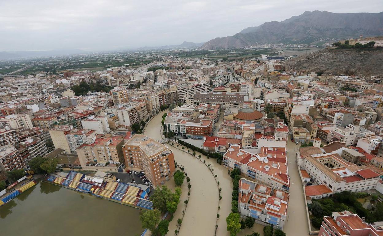 Así quedó el municipio de Orihuela por los efectos de la gota fría del año pasado. 