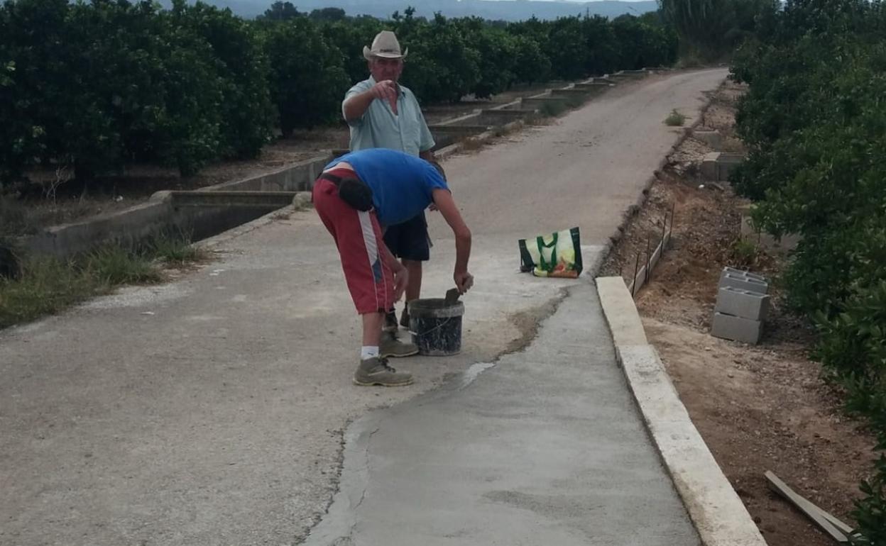 Una de las zonas del término municipal en la que se ha trabajado. 