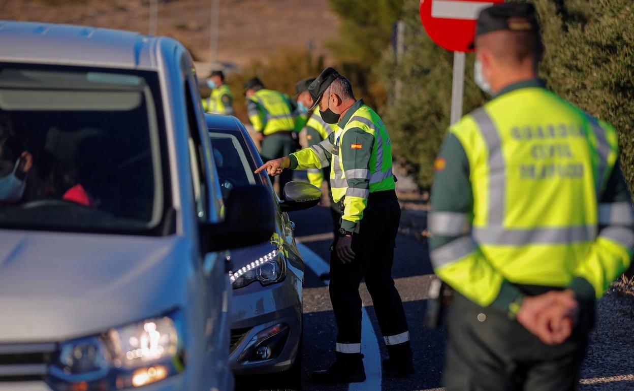 Control de la Guardia Civil. 