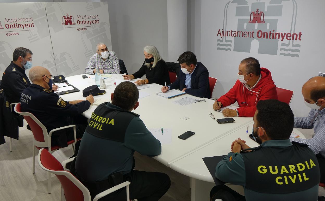 Reunión sobre seguridad en Ontinyent. 