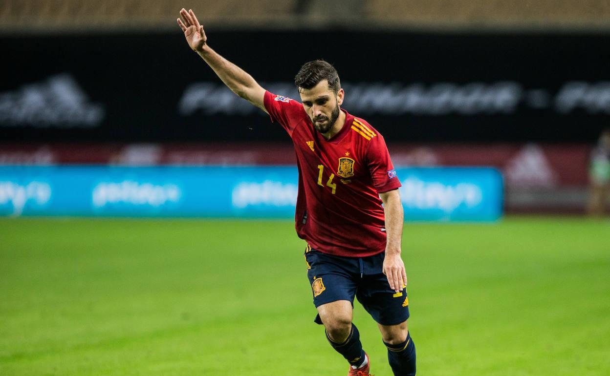 José Luis Gayà, protagonista en la victoria de la selección nacional frente Alemania. 