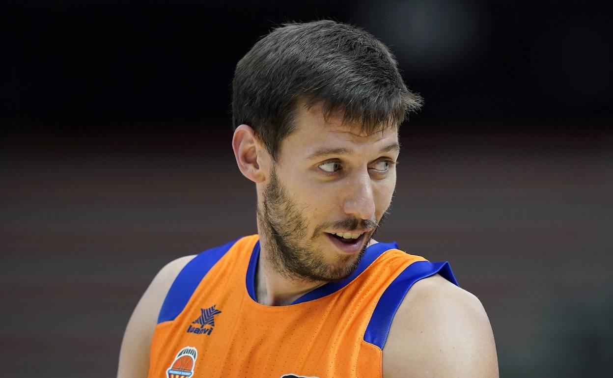 Van Rossom, durante un partido de la Liga Endesa.