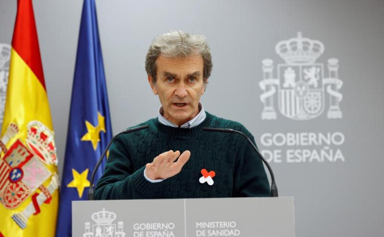 Fernando Simón, en la rueda de prensa. 