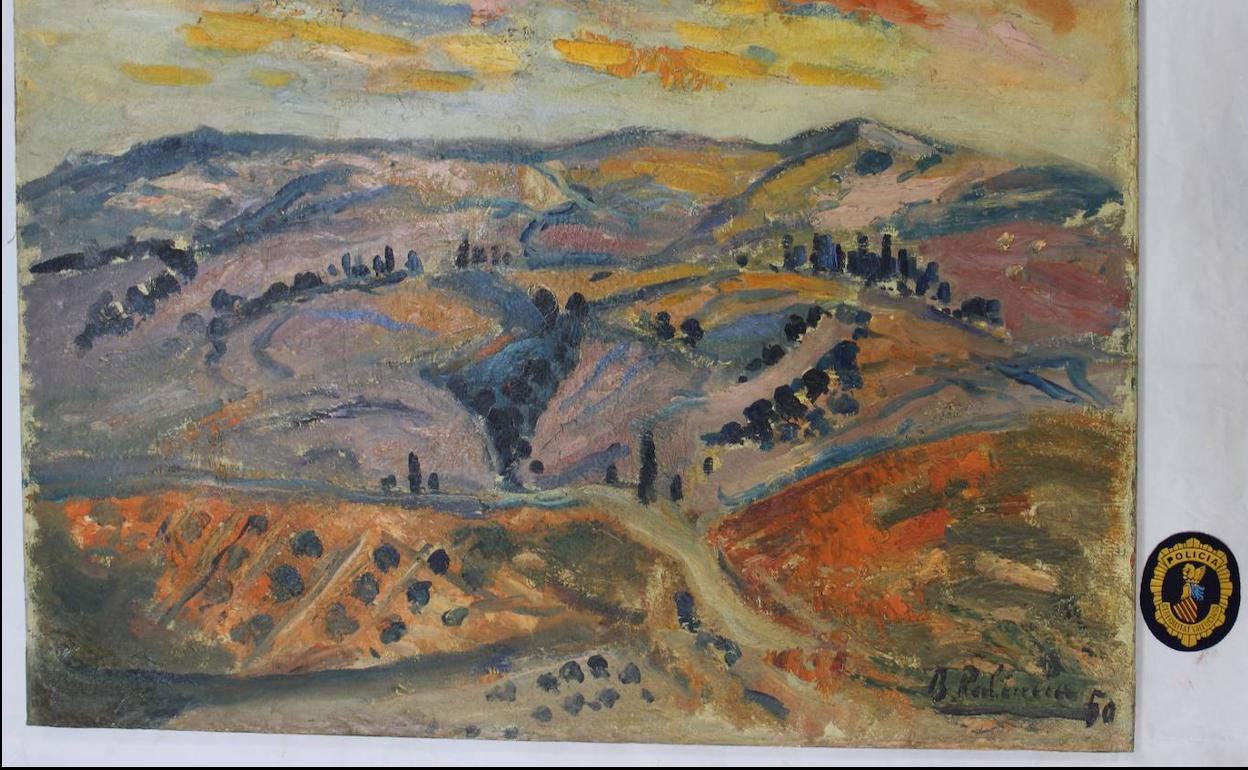 Una de las obras intervenidas.