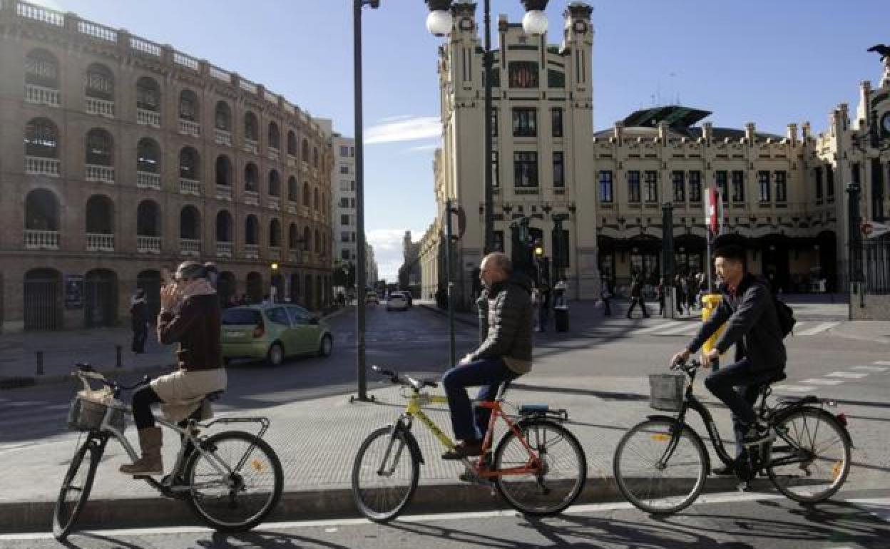 Usuarios del anillo ciclista.