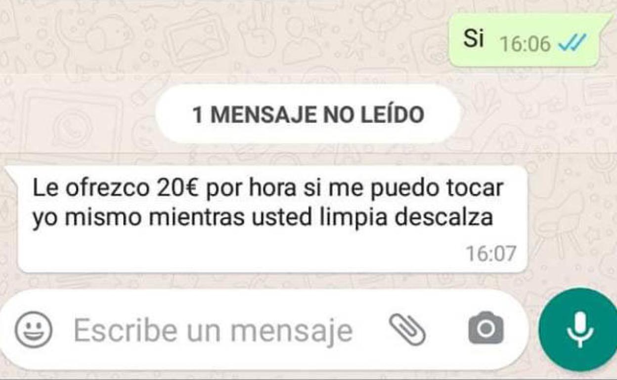 Un momento de la conversación.