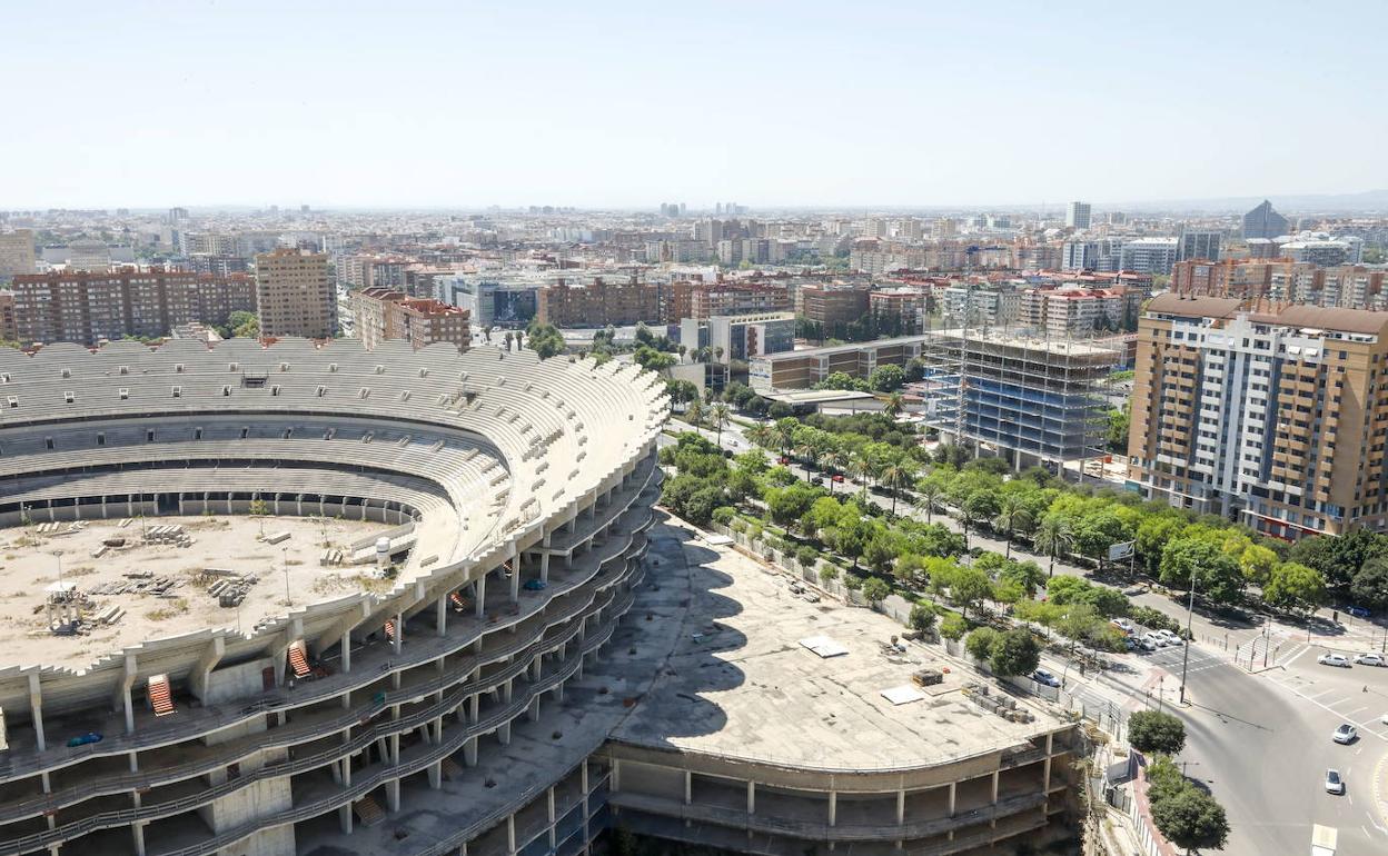 Nuevo Mestalla - Benicalap | El Ayuntamiento pedirá la anulación del proyecto del nuevo Mestalla si el Valencia no reinicia en mayo las obras