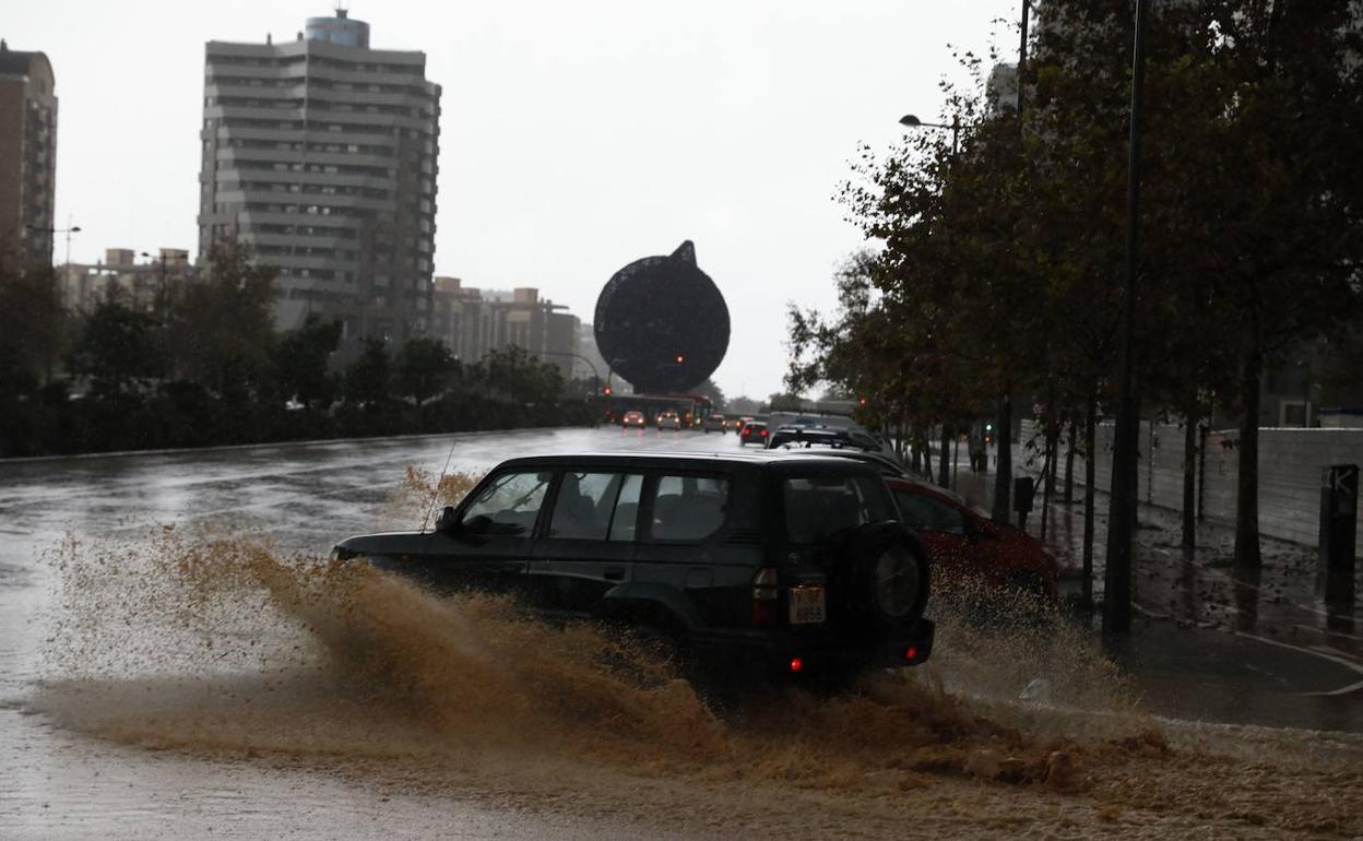 Imagen de las lluvias en Valencia.