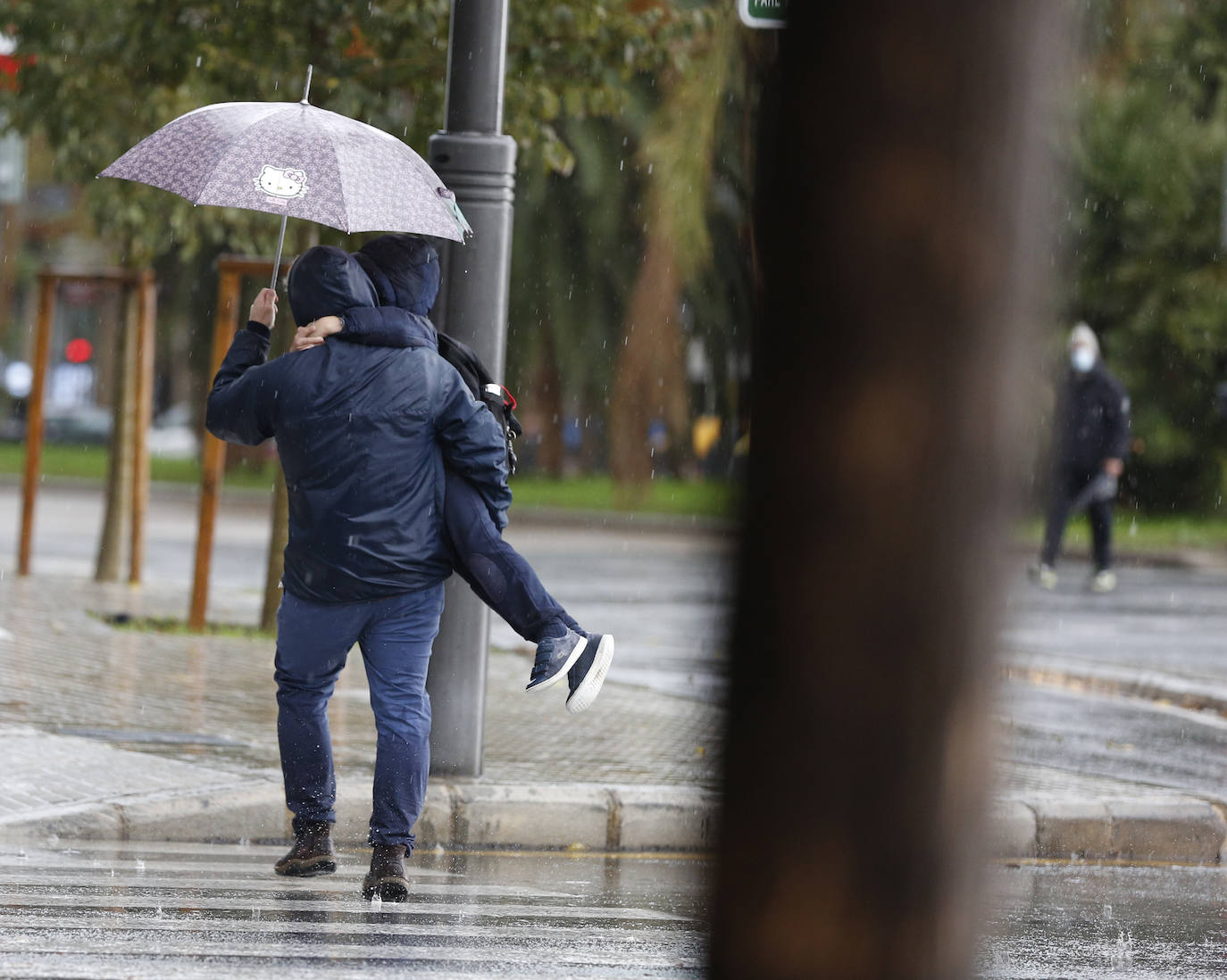 Lluvia en Valencia.