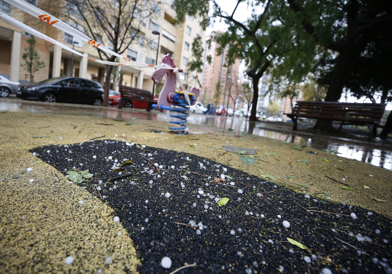 Granizo en Valencia.