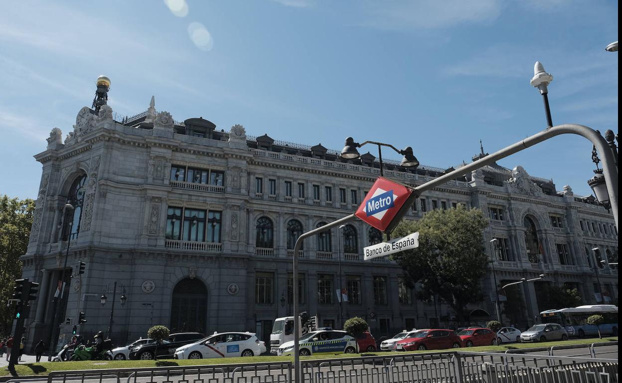 Vista exterior del Banco de España