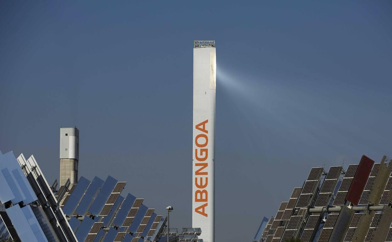 Planta de energía de Abengoa. 