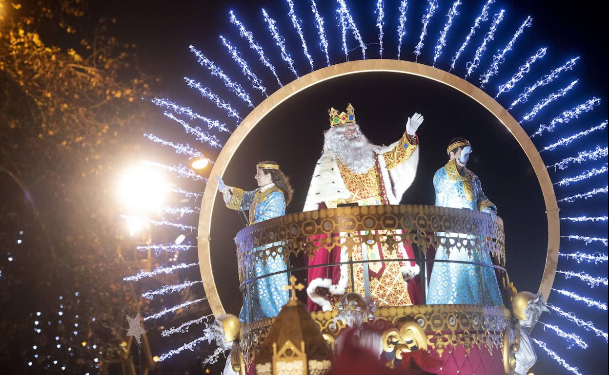 Cabalgata de Reyes en Madrid. 