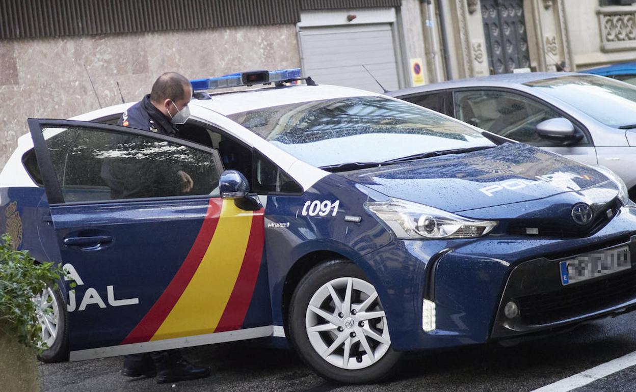 Un vehículo de la Policía Nacional. 