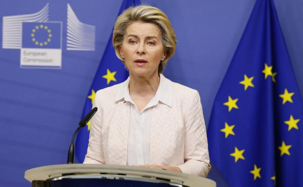 La presidenta de la Comisión Europea, Ursula von der Leyen.