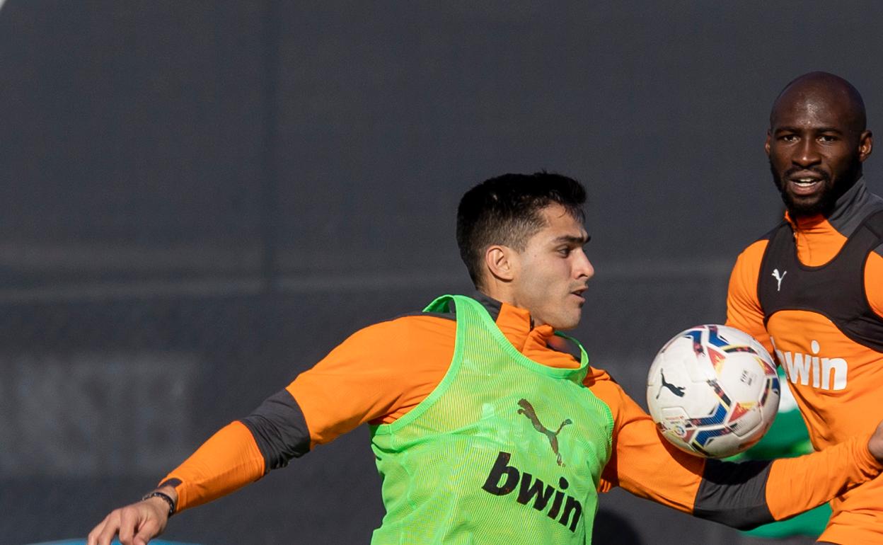 Maxi Gómez, durante el 