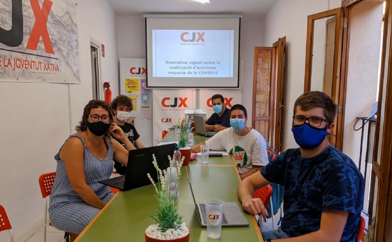 Una de las reuniones del Consell de Xàtiva.