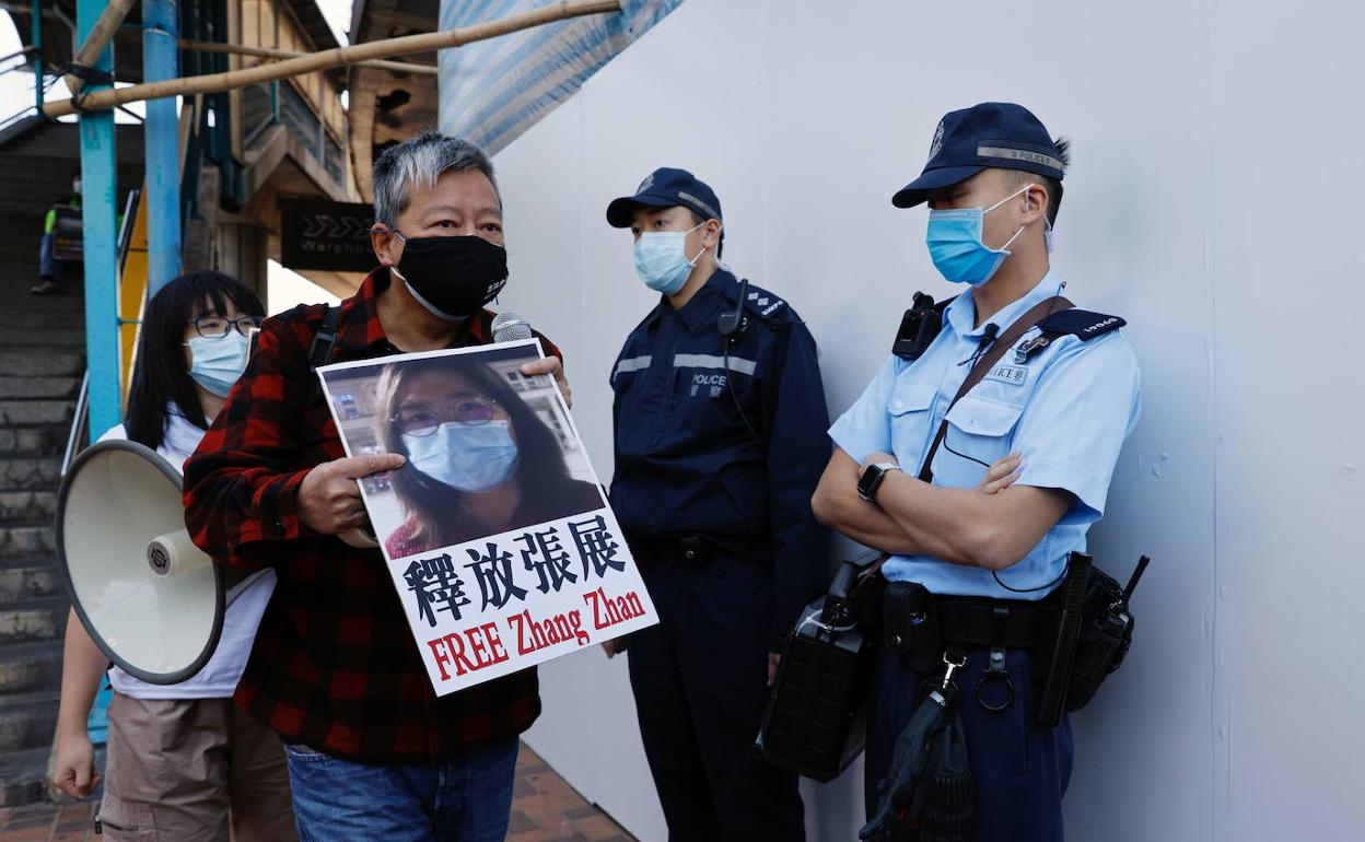 Movimiento que pide la libertad de Zhang Zhan