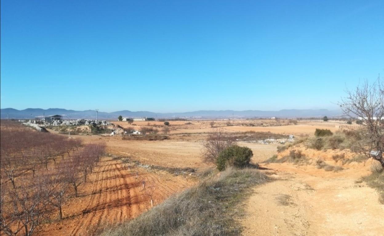 Estado en el que ha quedado el terreno donde se ubicaba el vertedero ilegal de Utiel. 