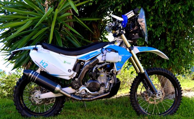 Una moto de hidrógeno para correr el Dakar 2021