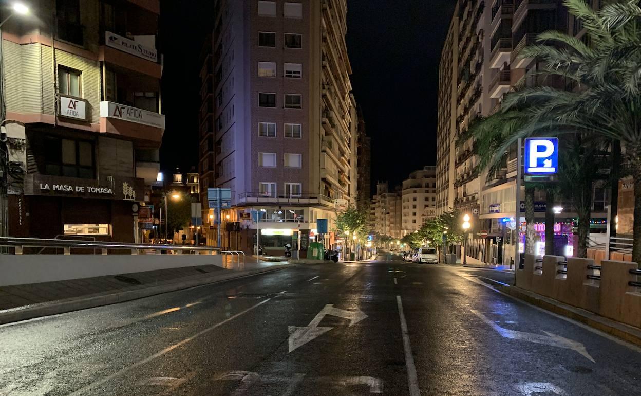 Rambla Méndez Núñez, en el centro de Alicante. 