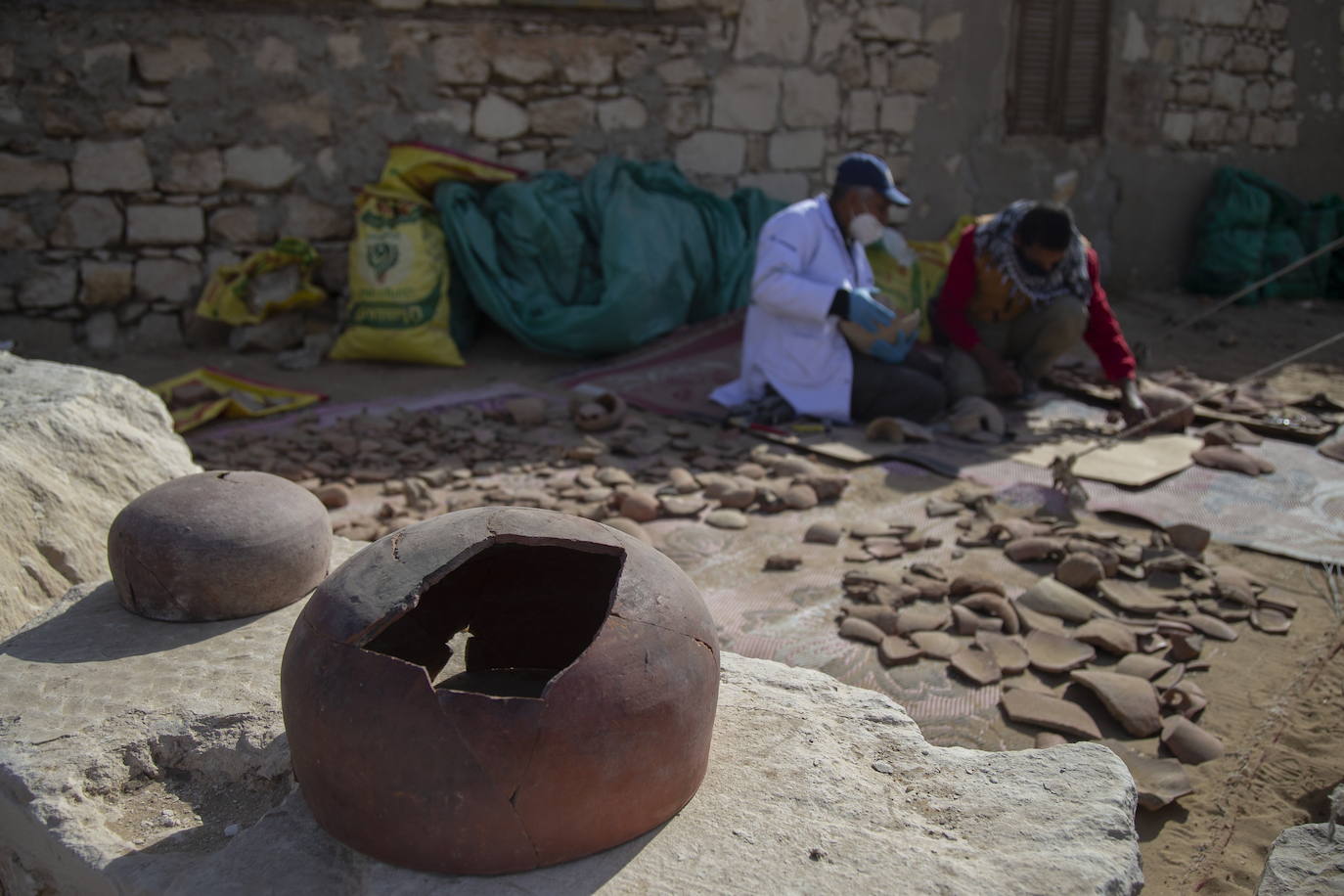 Egipto muestra los nuevos «grandes descubrimientos» de la necrópolis de Saqqara