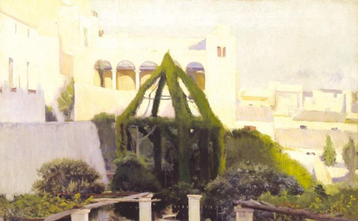 'Pati de Can Falç', de Santiago Rusiñol. 