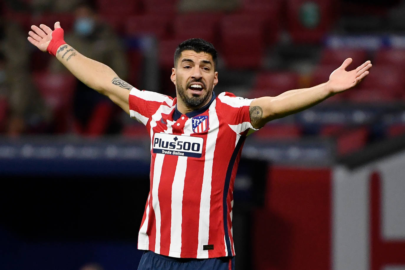 Partido bronco en el Wanda Metropolitano.