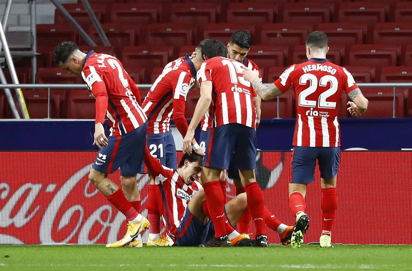 Partido bronco en el Wanda Metropolitano.