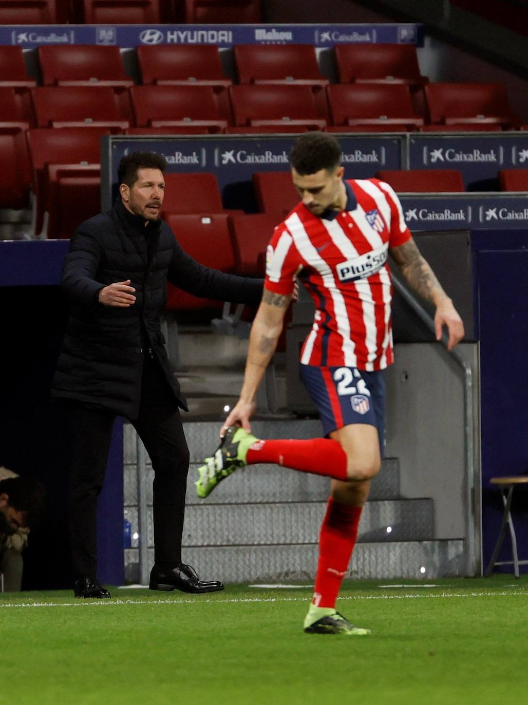 Partido bronco en el Wanda Metropolitano.