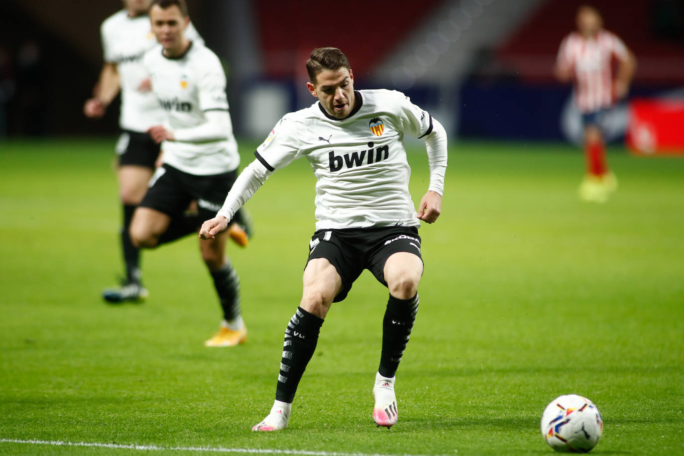 Partido bronco en el Wanda Metropolitano.