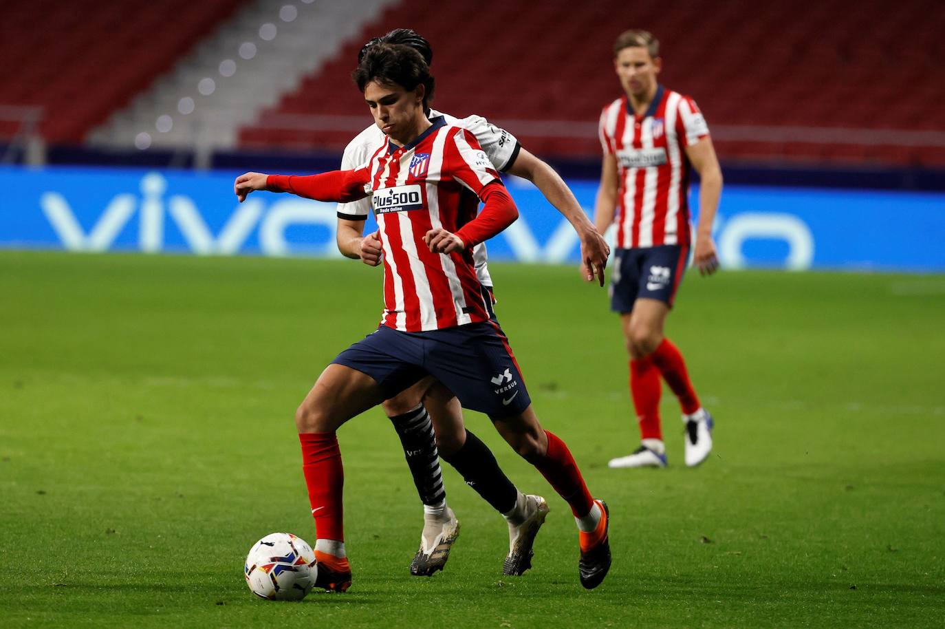 Partido bronco en el Wanda Metropolitano.