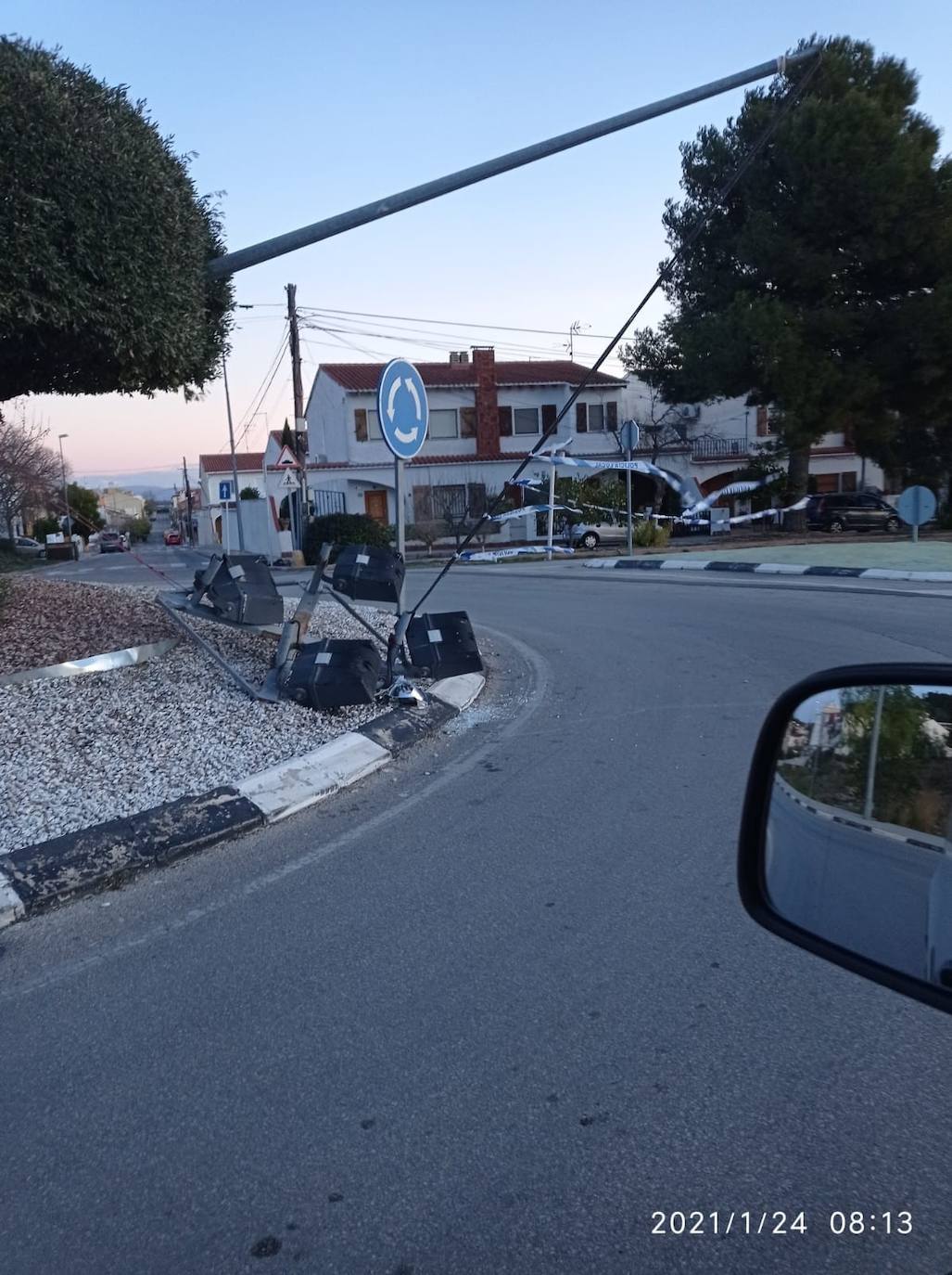 La borrasca deja rachas de hasta 100 km/h en el interior de la provincia de Valencia.