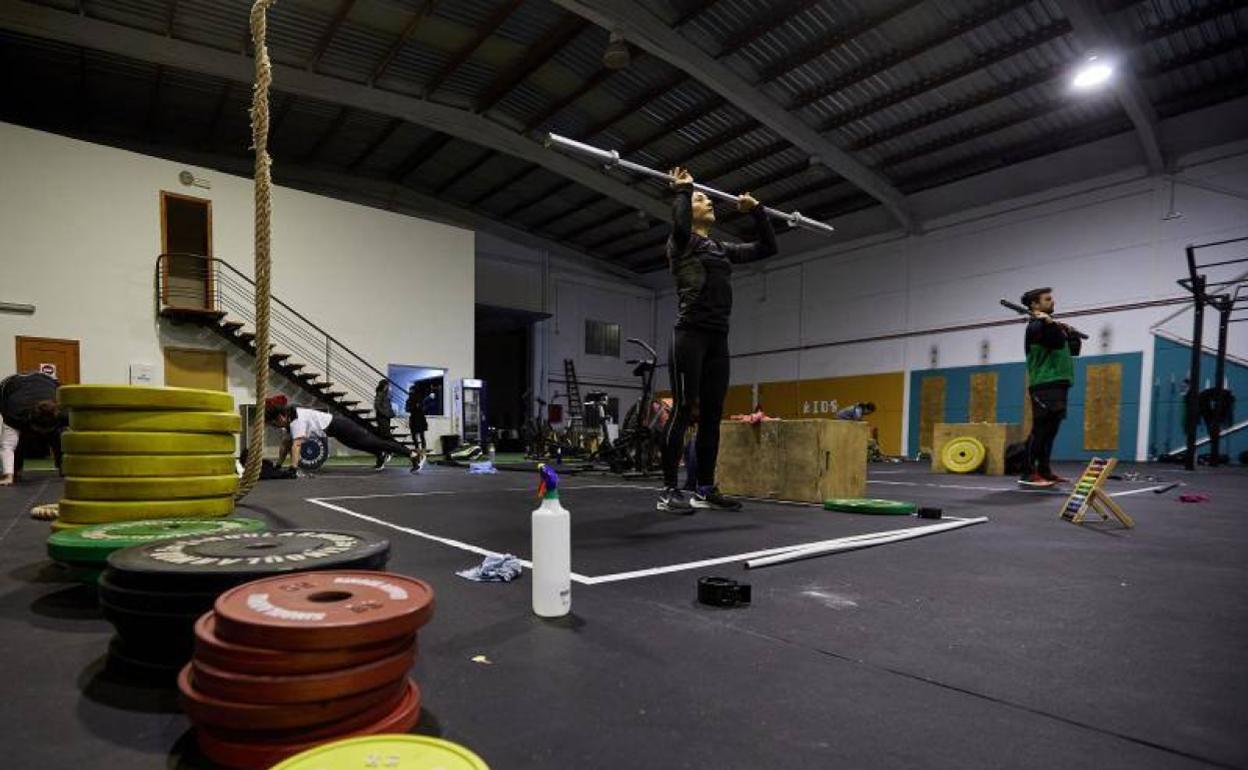 Box de crosfitt, una de las instalaciones deportivas cerradas en la Comunitat. 