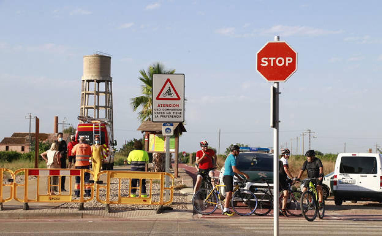 Uno de los operativos de búsqueda del vecino de Puçol desaparecido en el mes de agosto. 