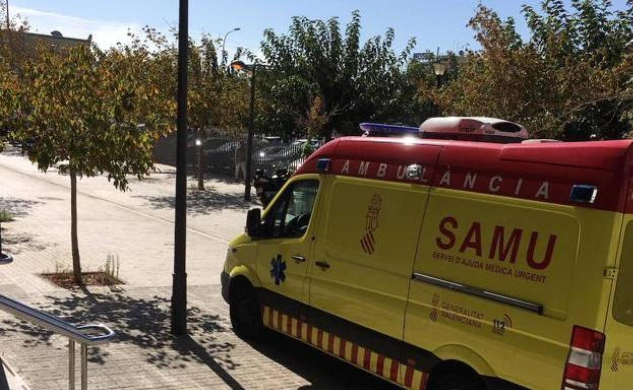 El SAMU trasladó al herido al hospital. 