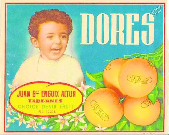 Su foto recorrió toda Europa al ser imagen de marca de las naranjas de su abuelo.