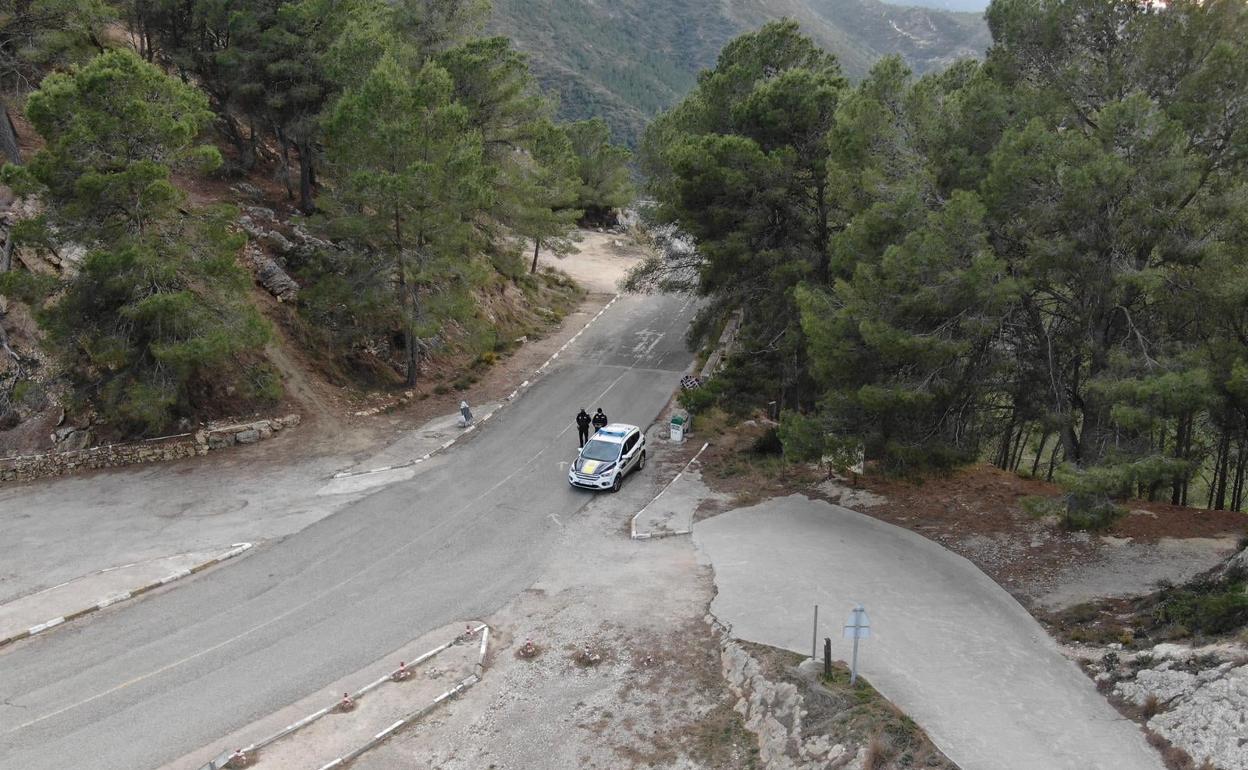 La Policía Local de l'Olleria vigila con drones la zona. 