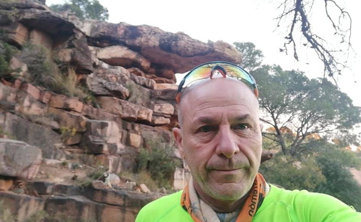 El concejal de Compromís, Pep Galarza, en la ruta. 