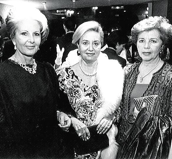 Marisa Marín, Conchita Cervera de Gastaldi y Amparo de Diego.