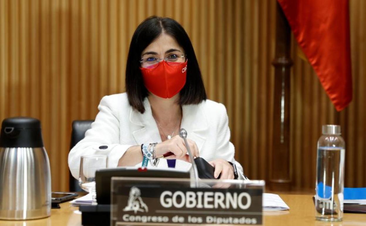 La ministra de Sanidad, Carolina Darias. 