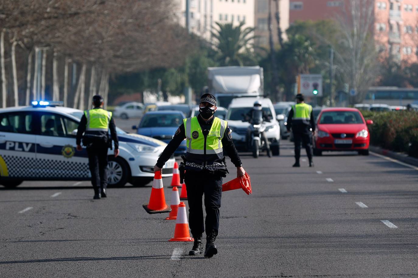 Fotos: Valencia se cierra por cuarto fin de semana consecutivo debido a las restricciones