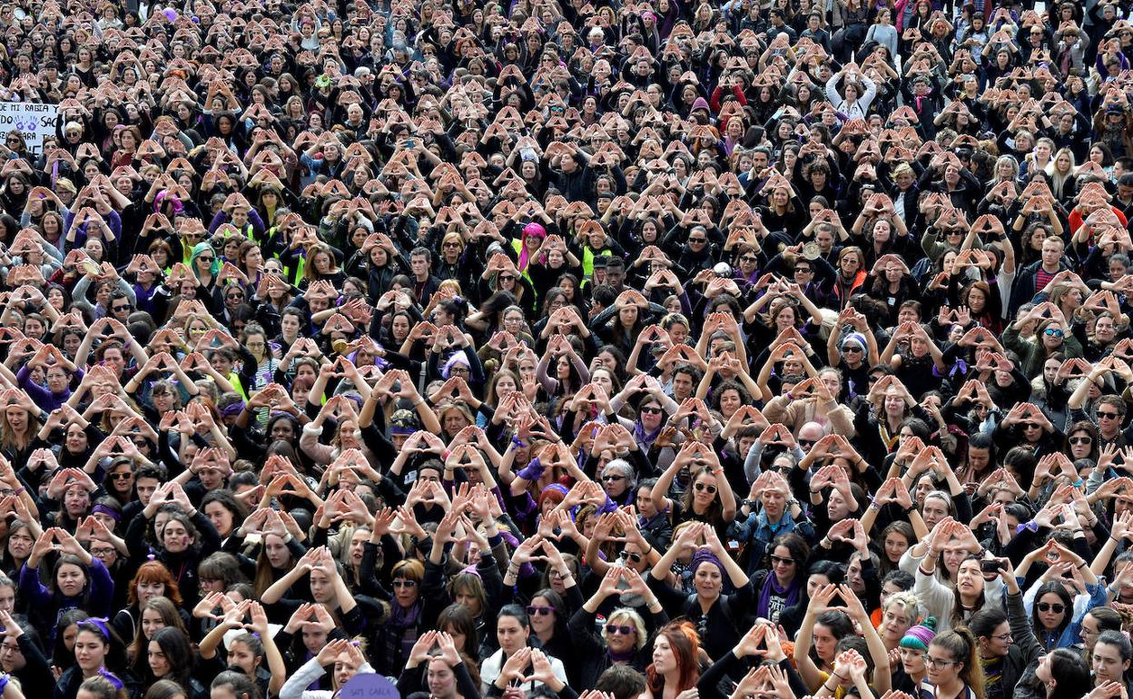 Una manifestación el 8 de marzo. 