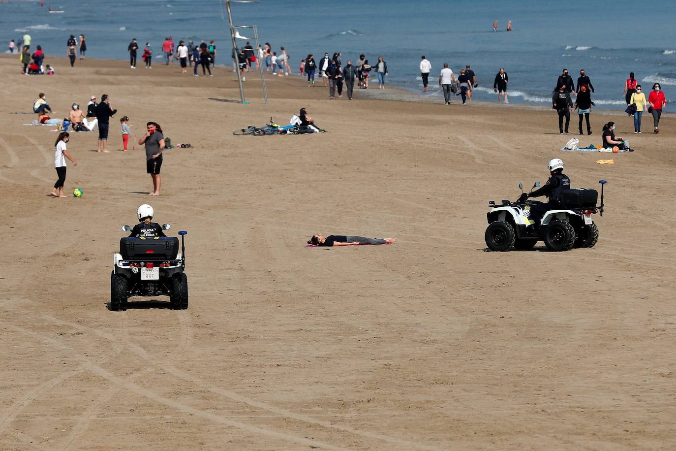 Playa de la Malvarrosa en Valencia.