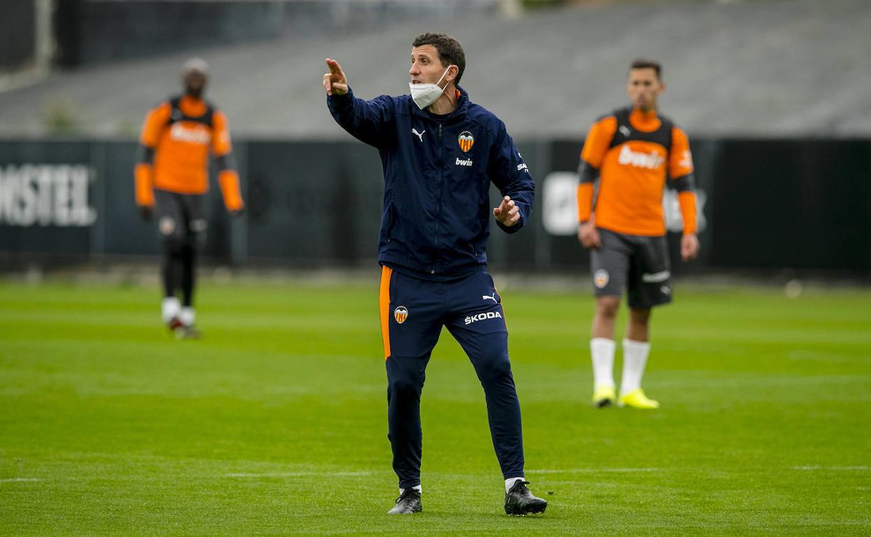 Gracia, durante un entrenamiento