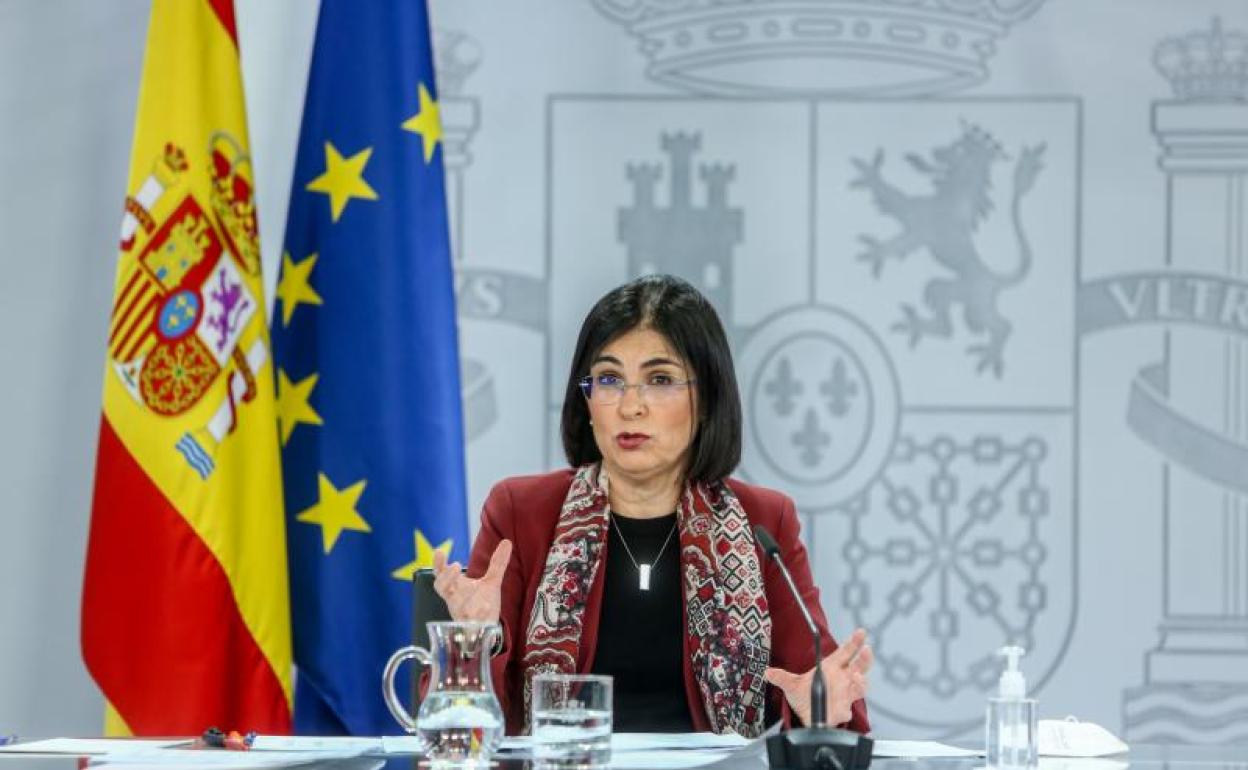 La ministra de Sanidad, Carolina Darias. 